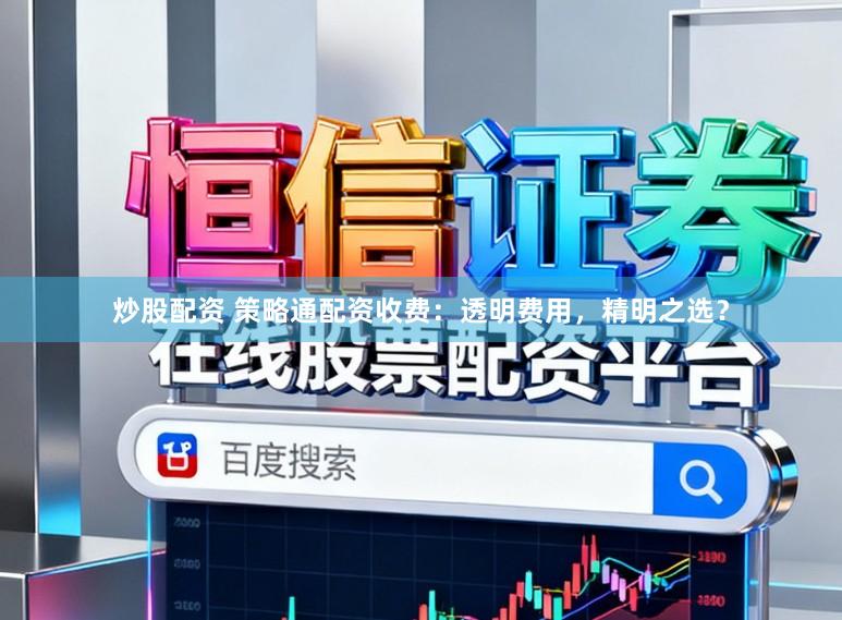 炒股配资 策略通配资收费:透明费用,精明之选?