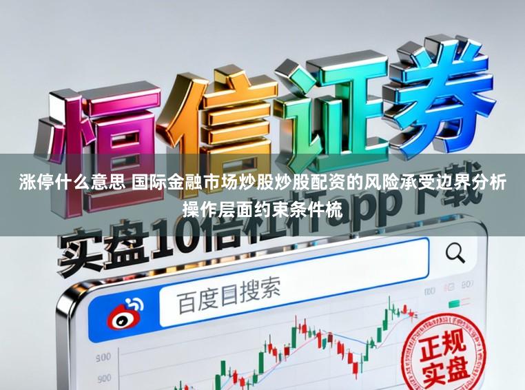 涨停什么意思 国际金融市场炒股炒股配资的风险承受边界分析操作层面约束条件梳