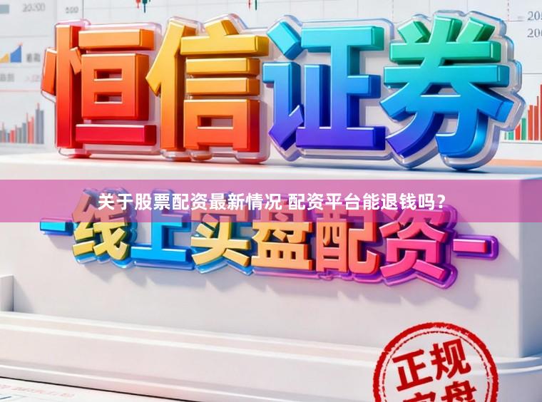 关于股票配资最新情况 配资平台能退钱吗？